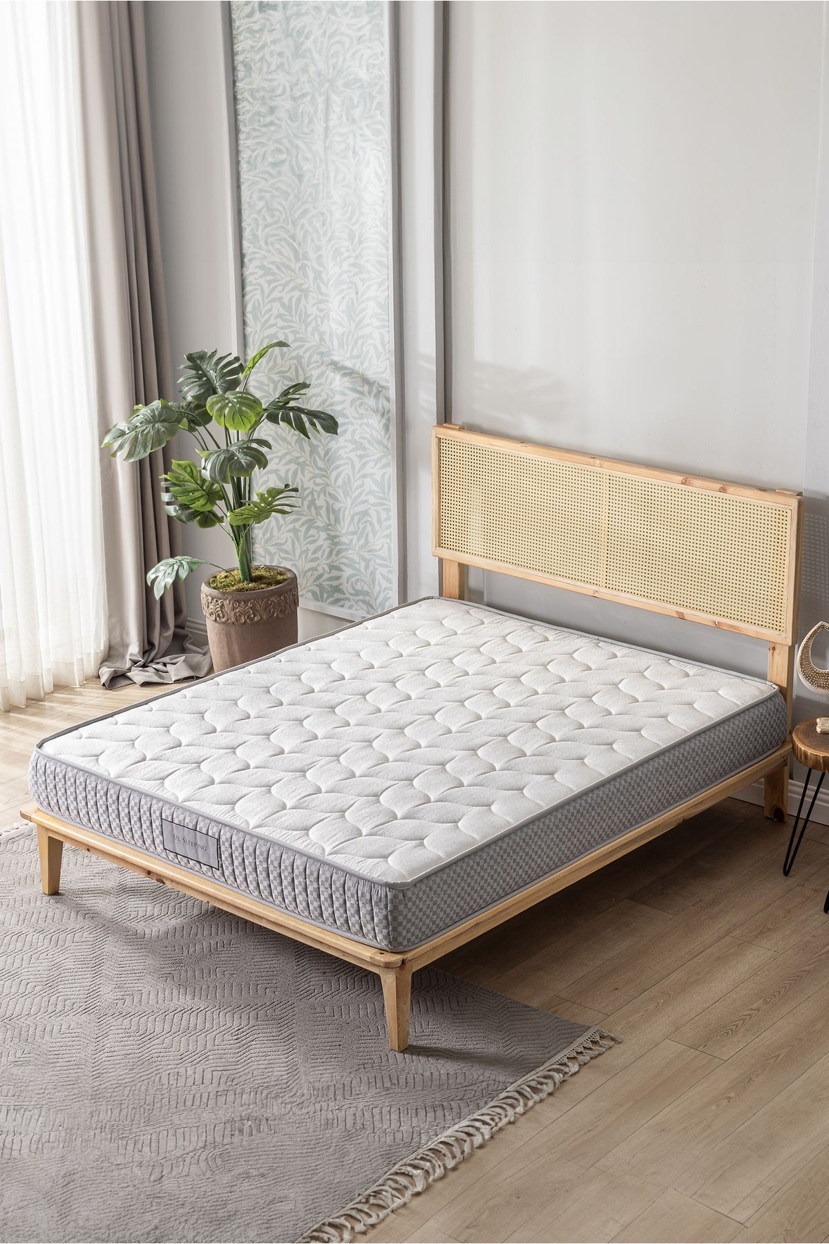 Matelas entièrement orthopédique Natural Soft avec plume d'oiseau et mousse,  cm (±1 cm)