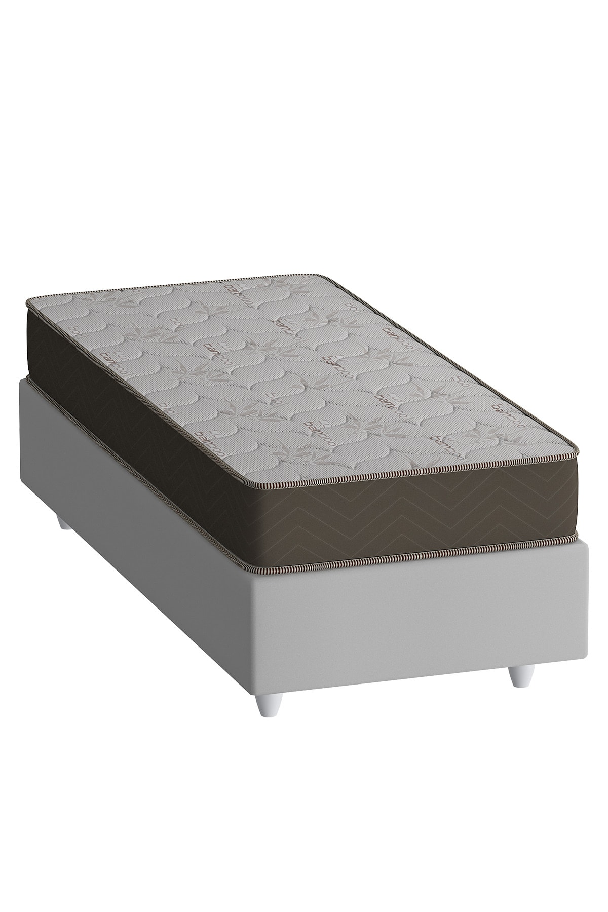 Matelas à ressorts Lux Bamboo Orthopédique Complet de Base, Utilisation des deux côtés, Confort élevé