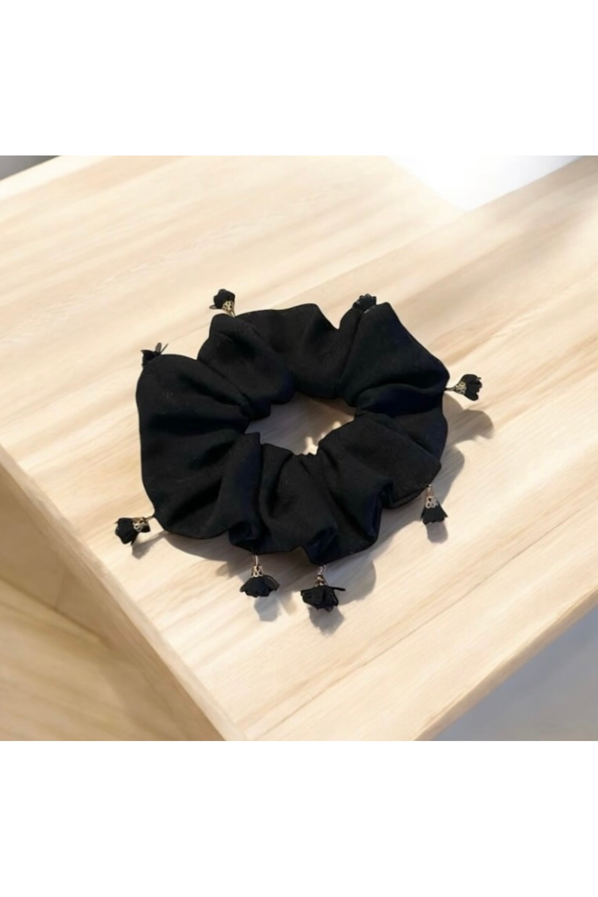 Barrette élastique en tissu en forme d'anneau