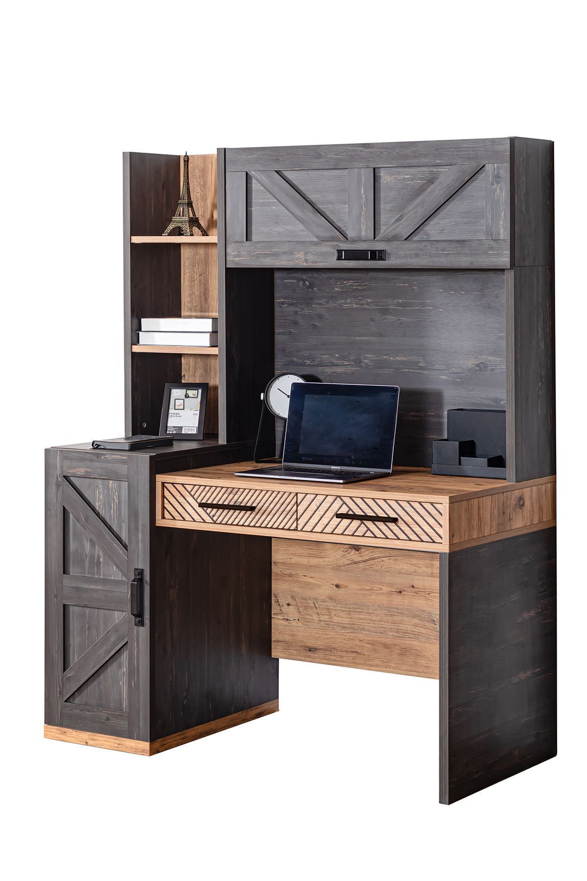 Chambre Jeune Élite - Armoire 3 Portes, Lit, Table de Chevet, Bureau