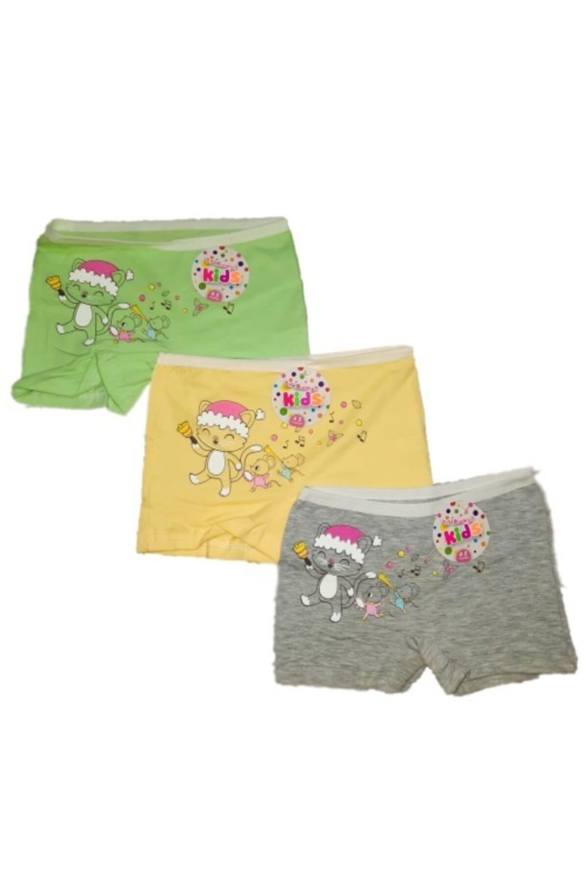 Dr Bugy Kids Boxers pour Fille 3 Pièces
