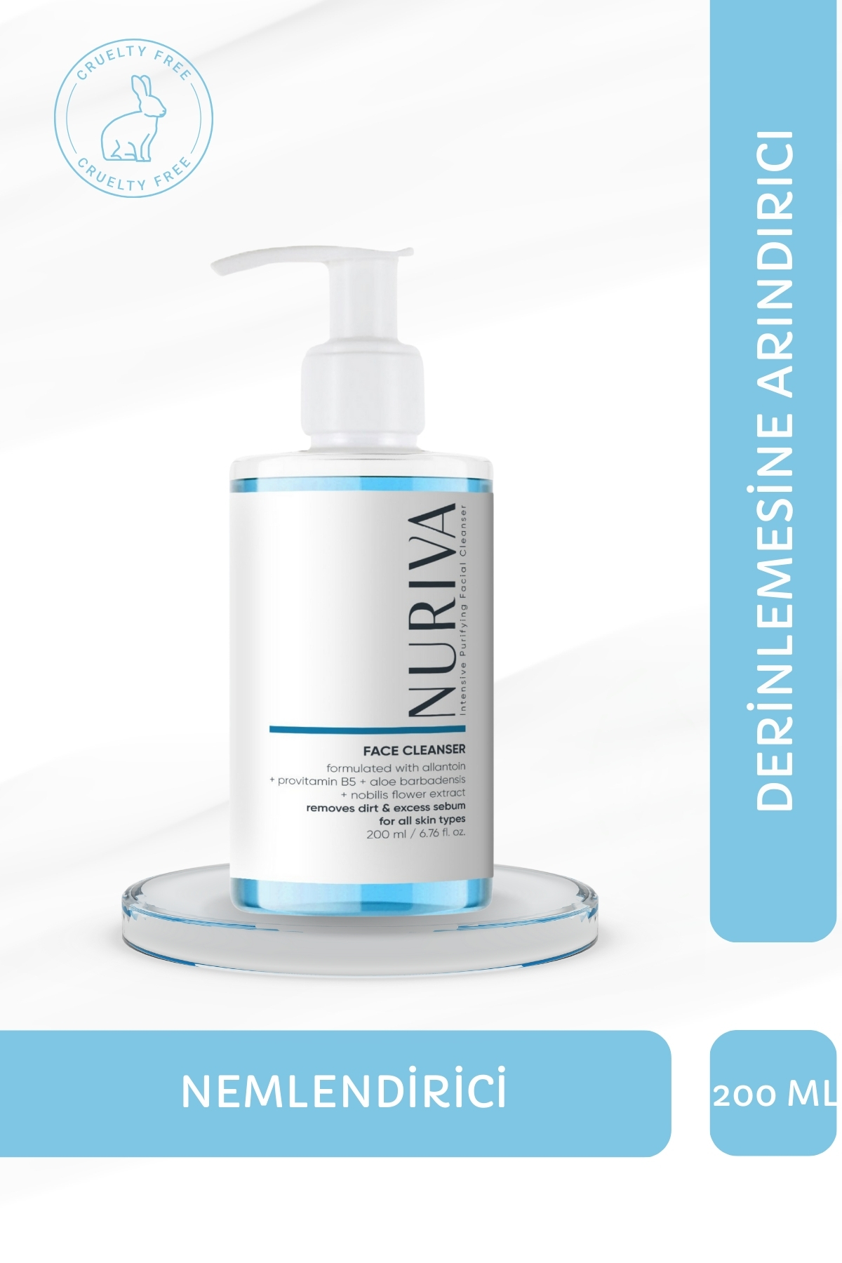 Gel Nettoyant Visage à l’Aloe Vera & Camomille – Formule Nourrissante pour la Peau  ml