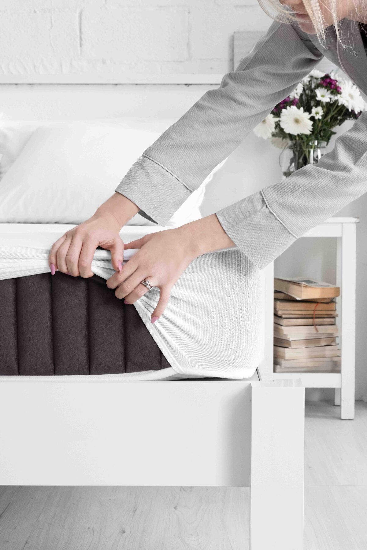 Protection de matelas bébé et enfant Micro Classic liquide imperméable avec bord complet, adaptée simple ou double