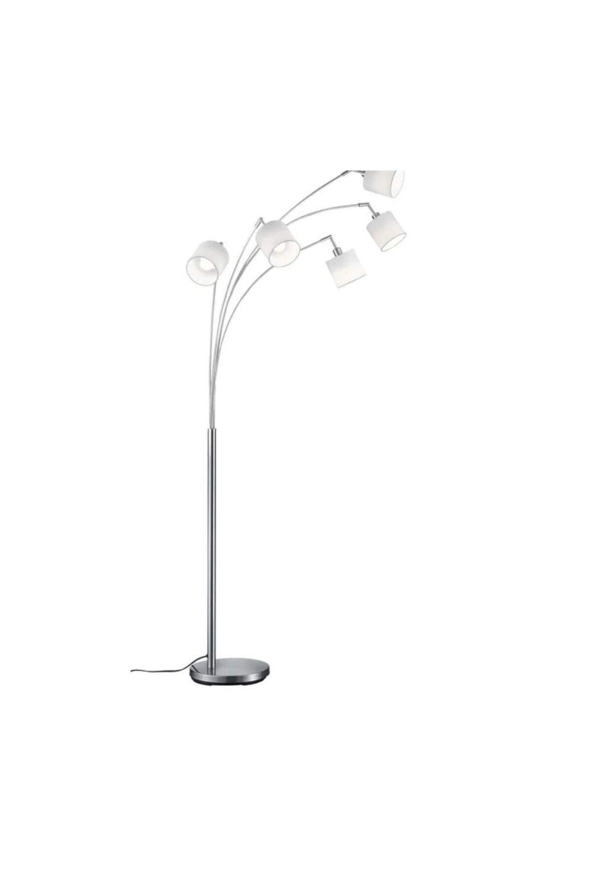 Lampadaire Col de Chameau 5l 5 Têtes - Blanc