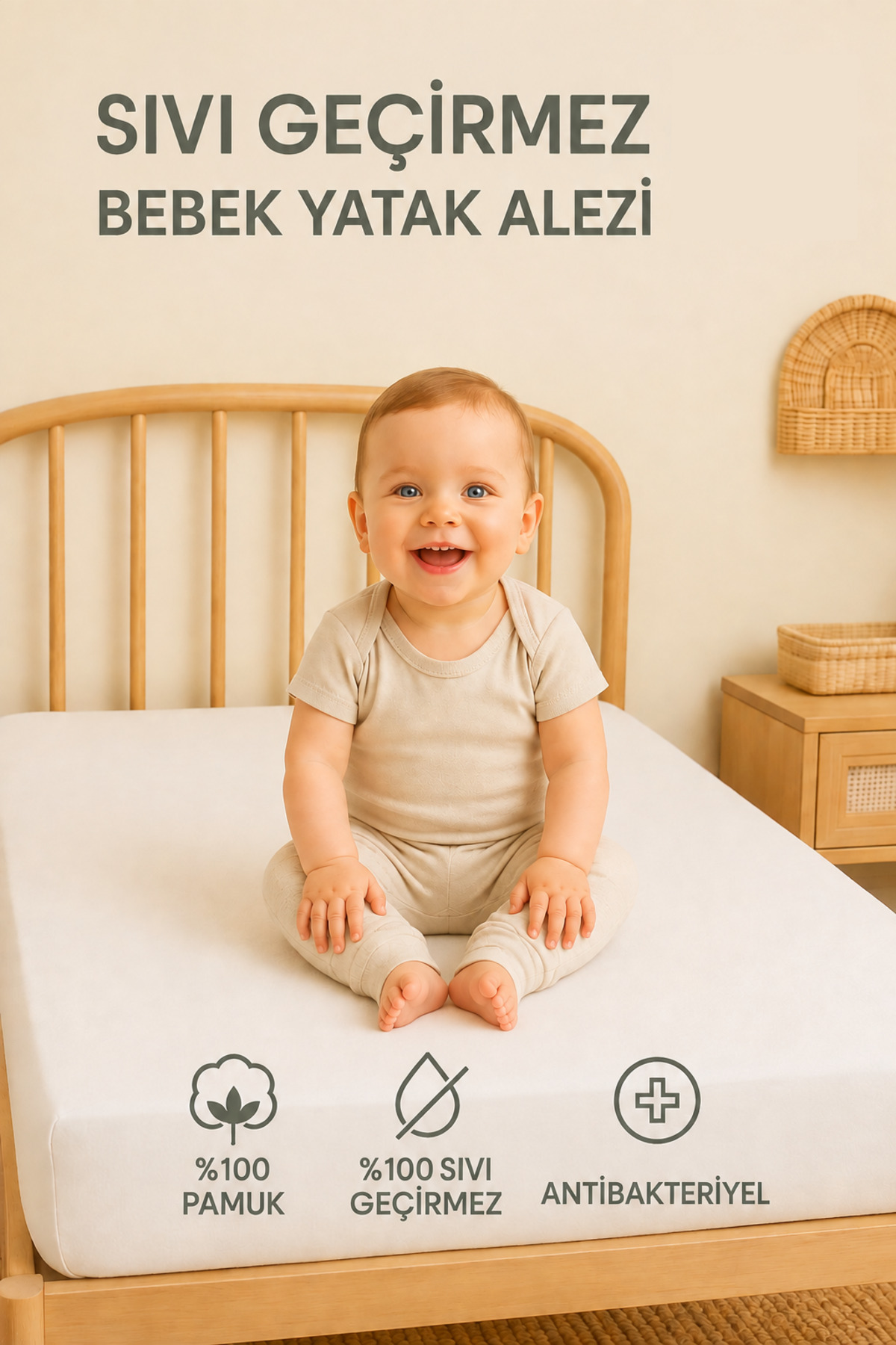 Protège-matelas imperméable pour bébé et enfant  % coton, alèse pour parc, berceau, crèche et maternelle