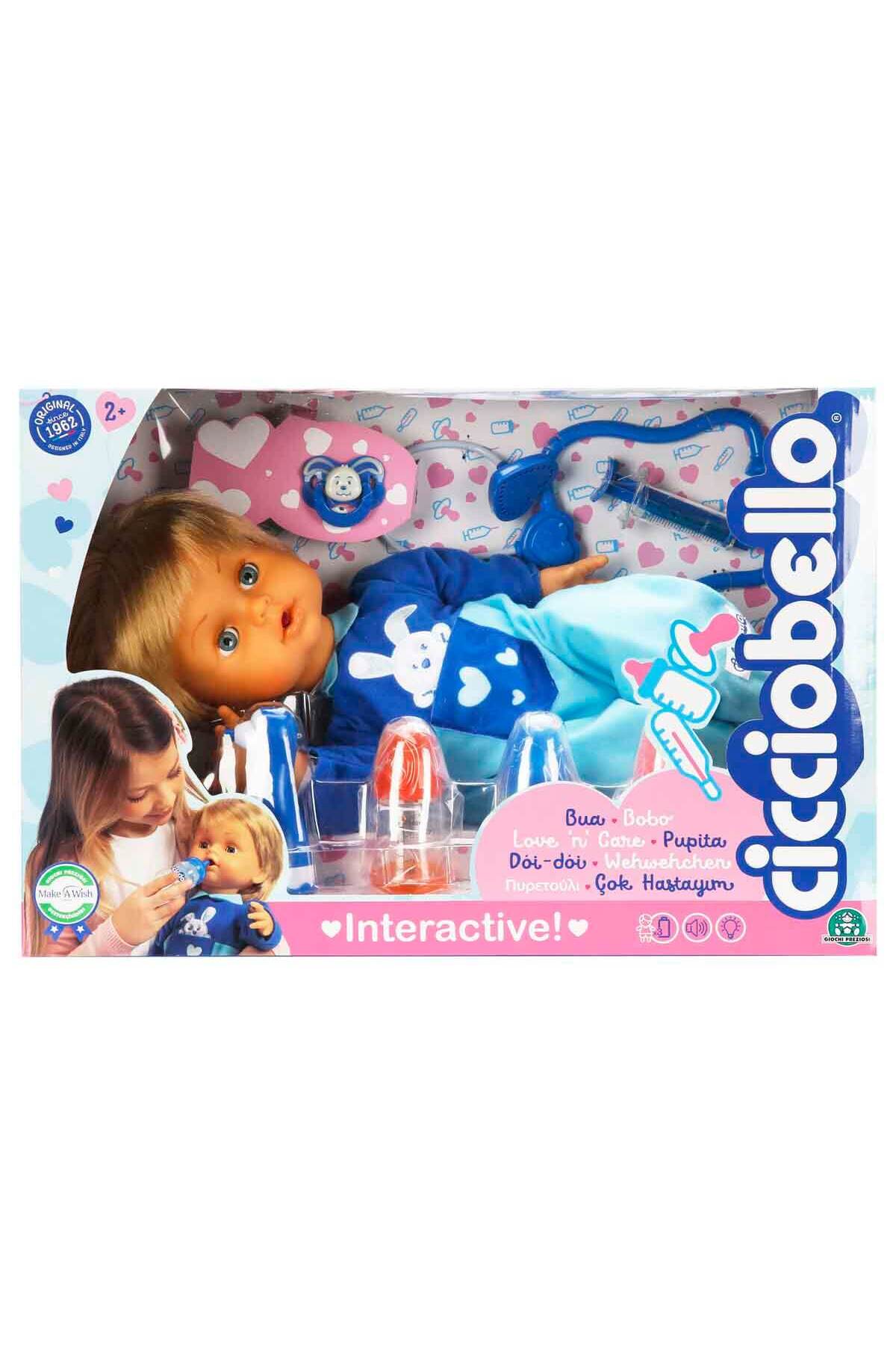 Je suis très malade | Bébé malade de  cm + Ensemble d'accessoires de médecin | Bébé aux joues rougies