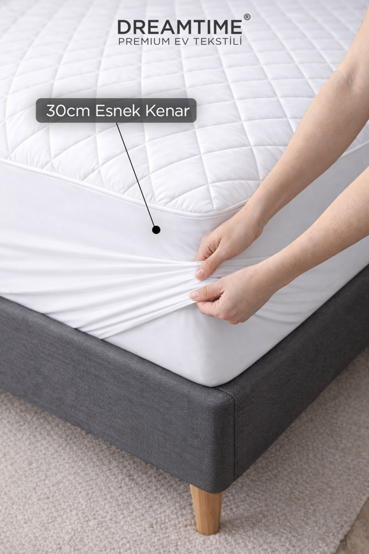 Protège-matelas matelassé ajusté étanche à l'eau avec bords complets | Simple, double, queen, bébé, enfant
