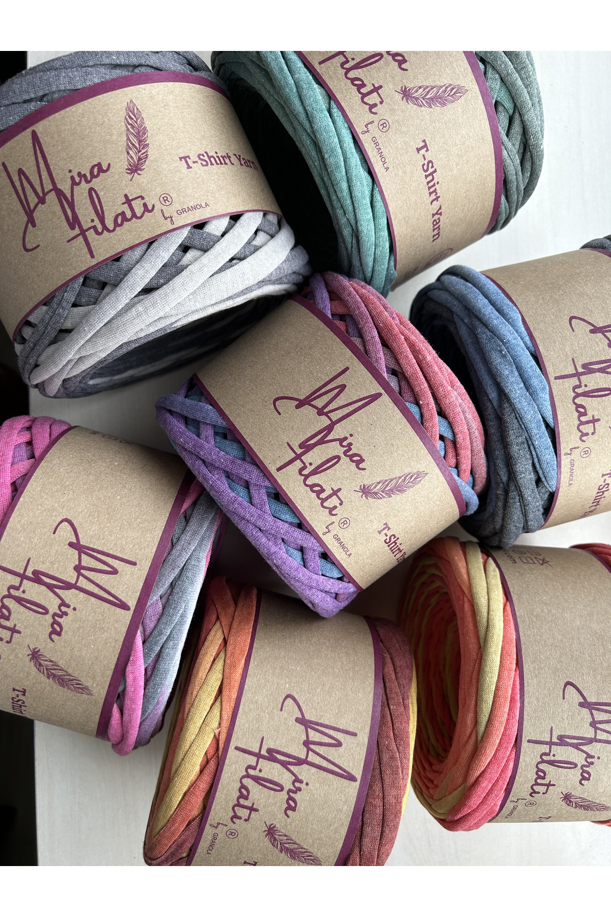 Fil de jersey marbré Fil de batik marbré