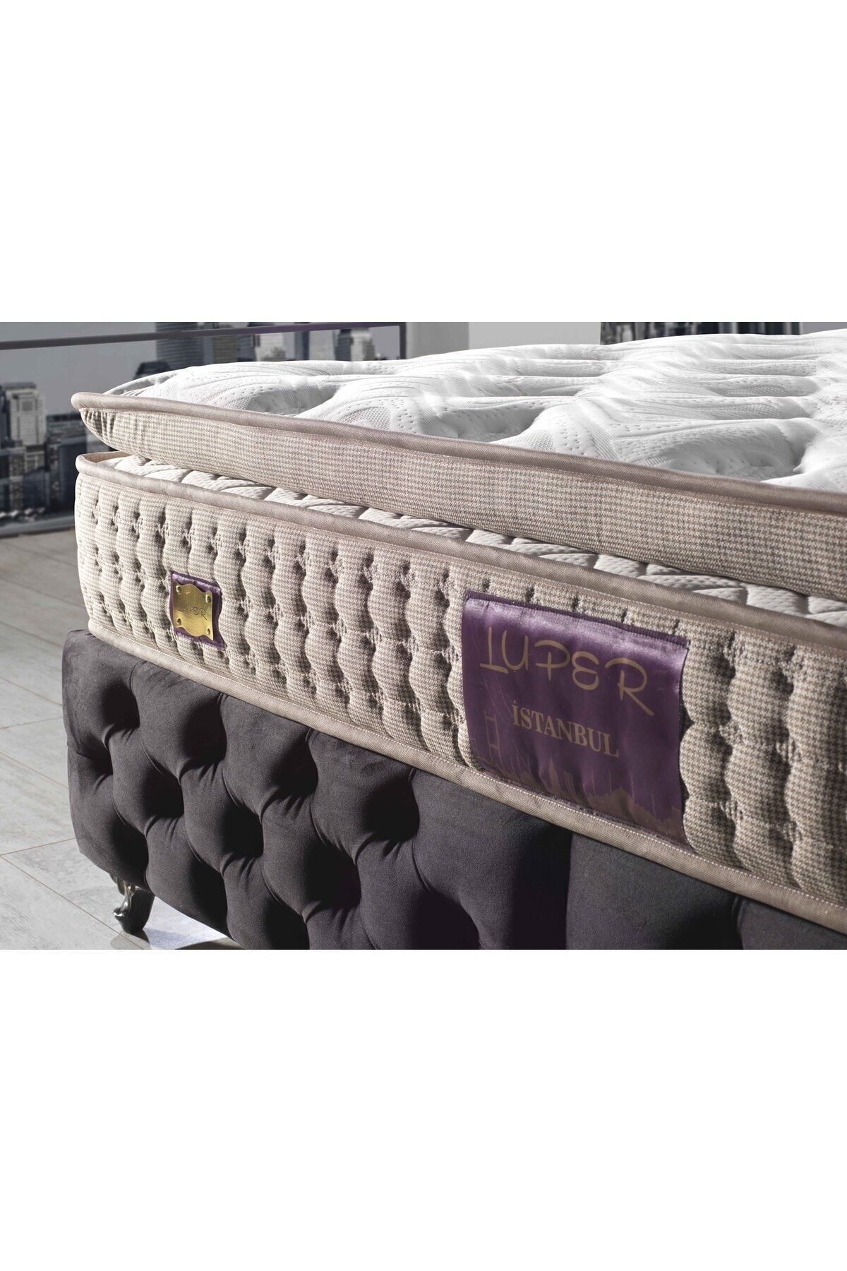 Matelas à ressorts Istanbul Luxuria Roll Pack ultra orthopédique avec coussin et soutien lombaire et dorsal