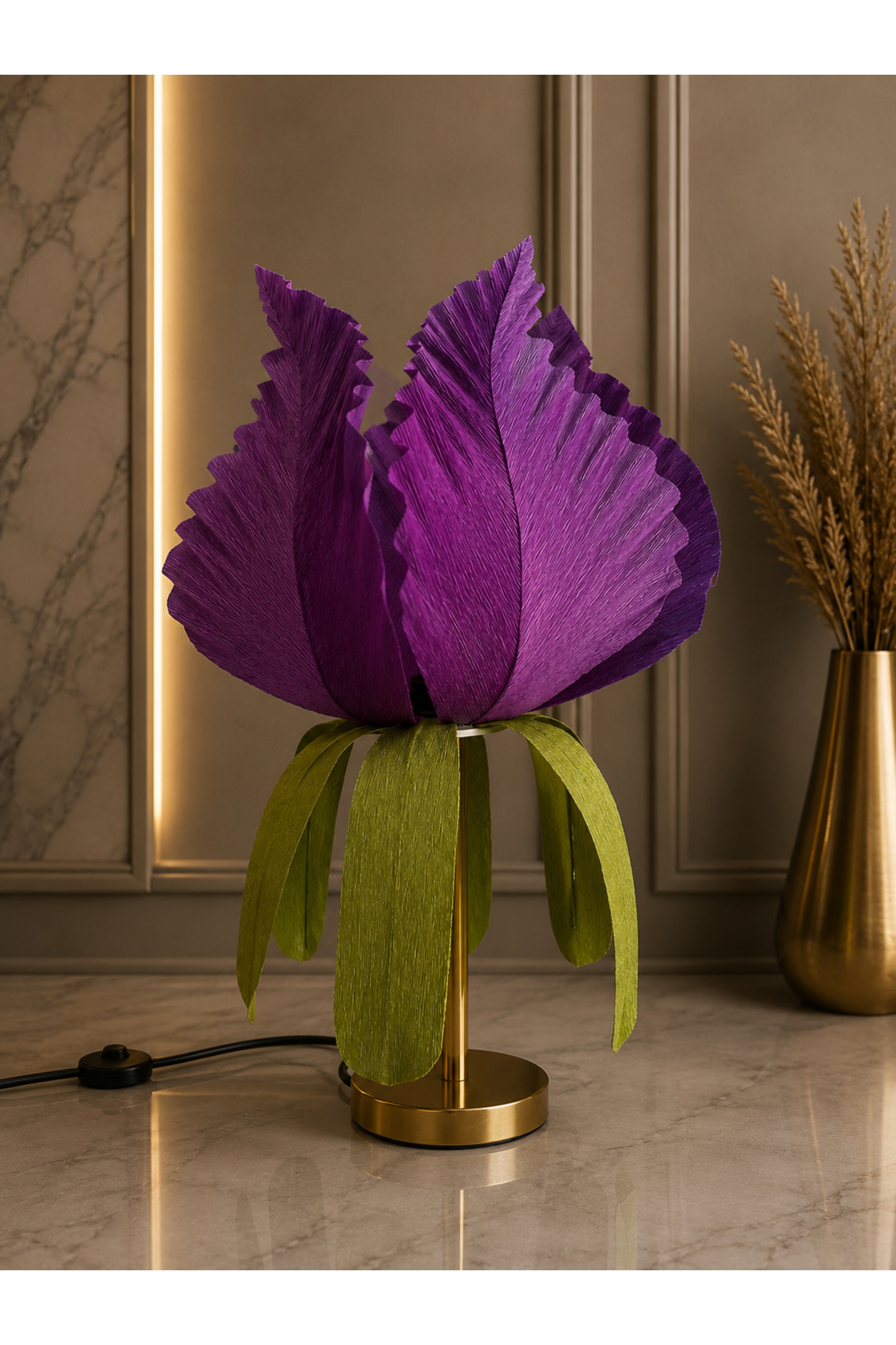 Lampe de chevet Violet Bloom