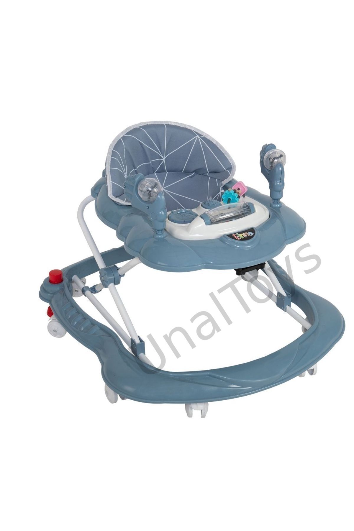 Trotteur pour bébé en forme d'araignée de luxe avec jouets, musique et lumière à 3 niveaux