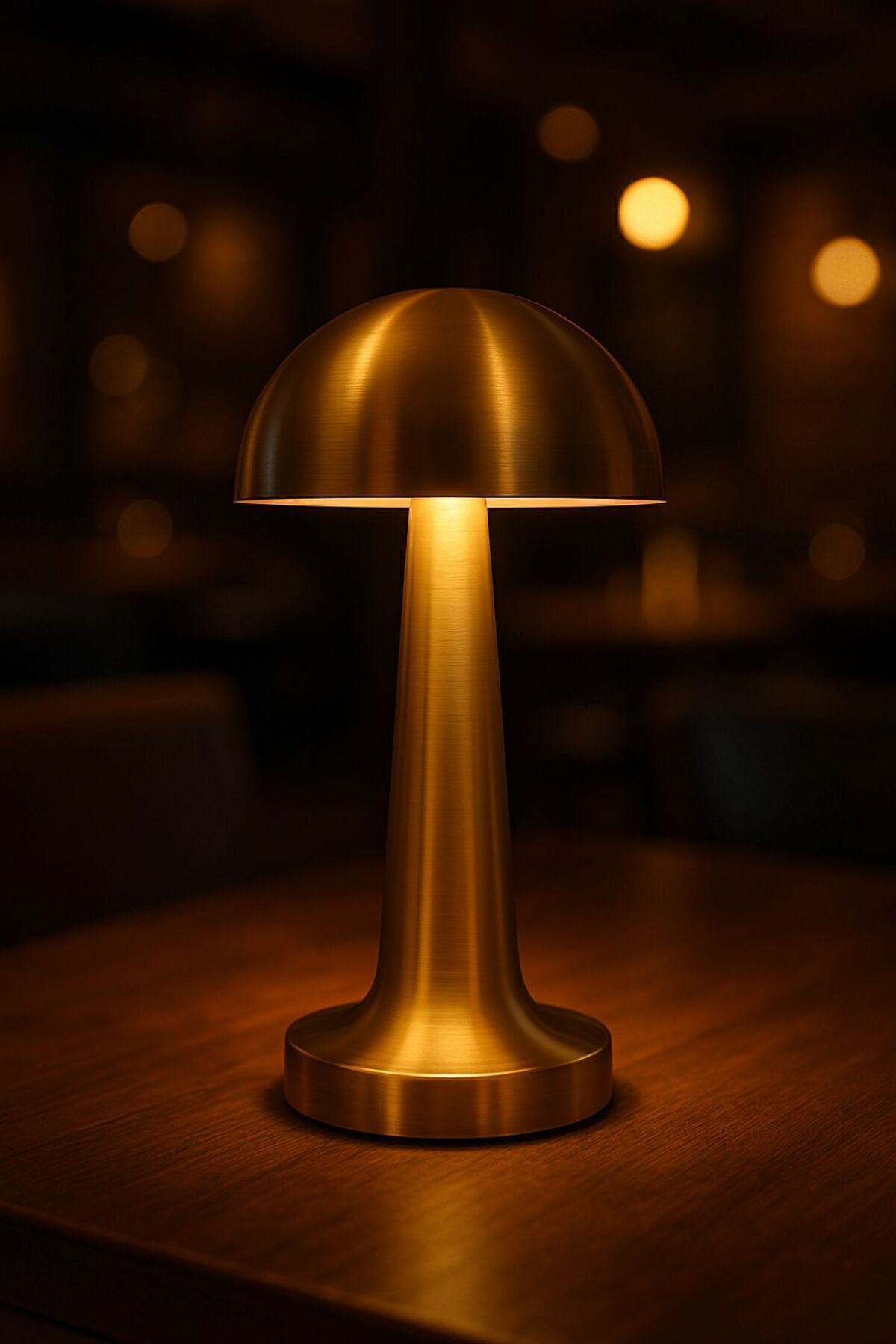 Lampe de bureau rechargeable à 3 couleurs de lumière dimmable OR Boîtier doré 
