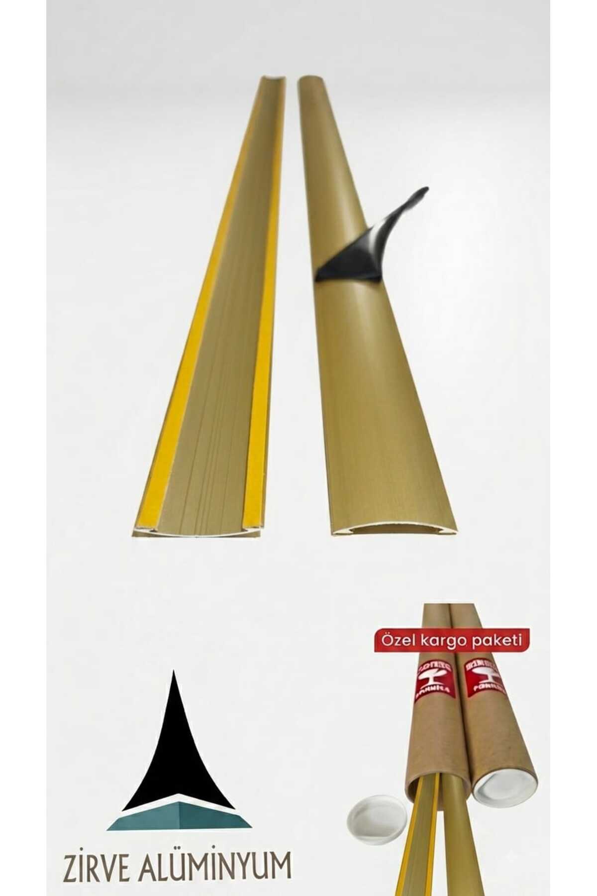 Profilé de seuil en aluminium jaune jusqu'à  cm Profilé spécial pour dessous de porte Profilé pour parquet dessous de porte Profilé de parquet