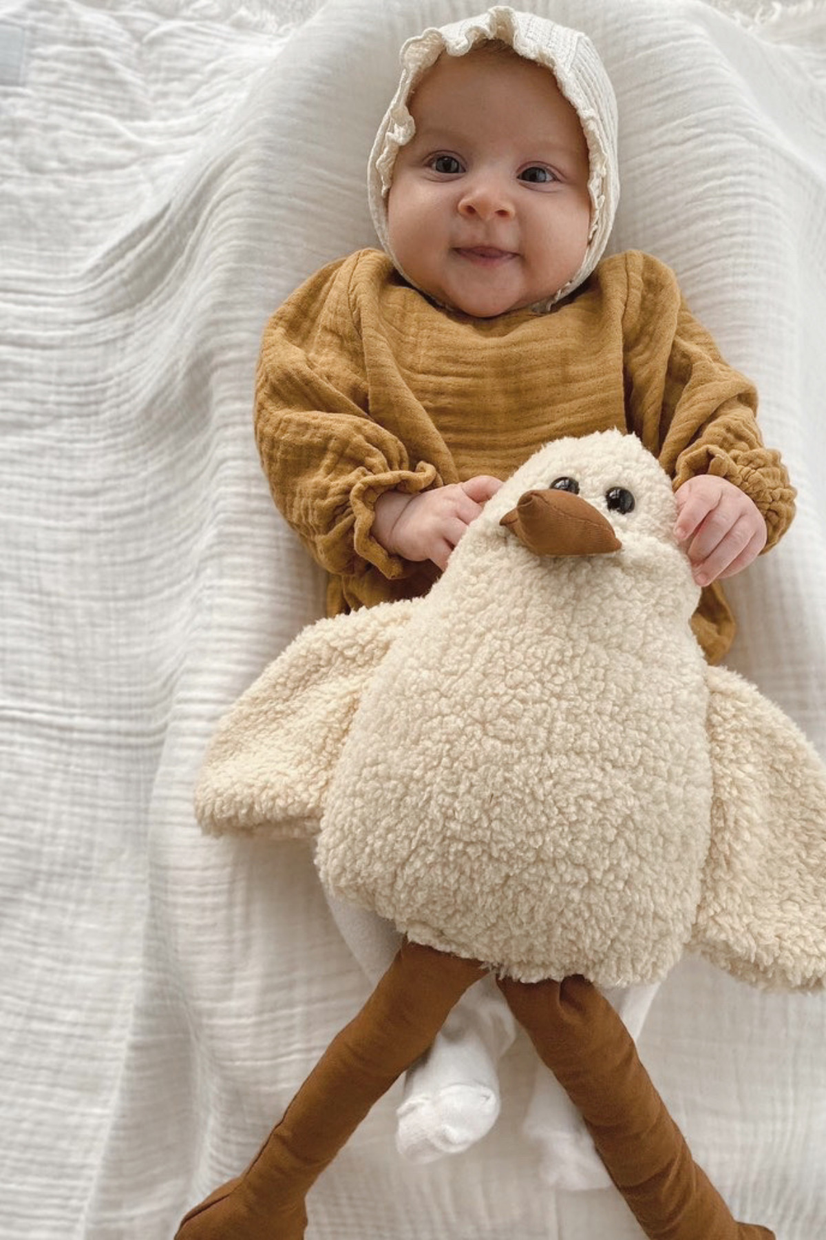 Oreiller Canard Duffy Compagnon de Sommeil pour Enfant et Bébé
