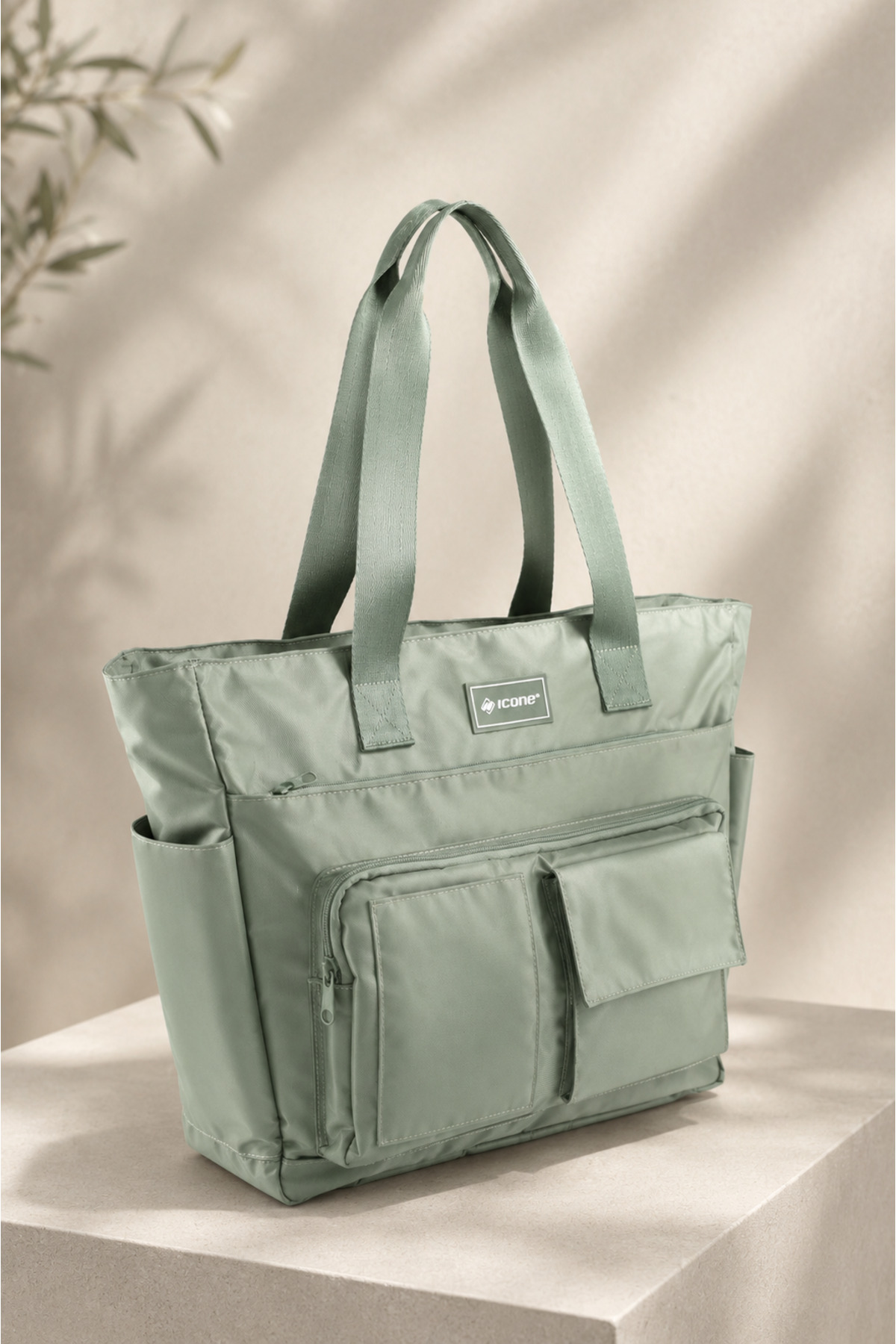 Sac à dos quotidien pour eau - Compartiment pour ordinateur portable, Détails matelassés, Multiples poches, Poche pour biberon, Accessoire pour valise, Sac maman bébé vert, Sac de soins pour bébé vert