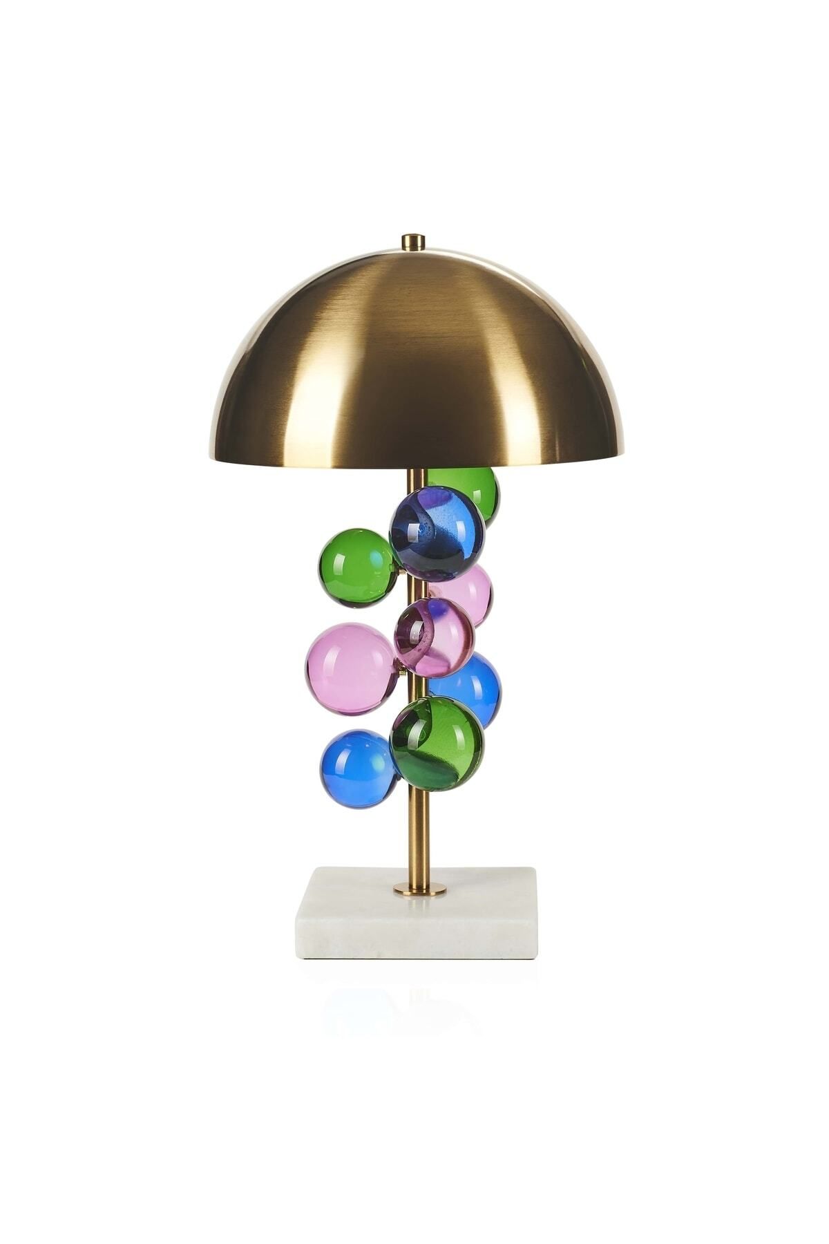 Lampe de table à pied bulle