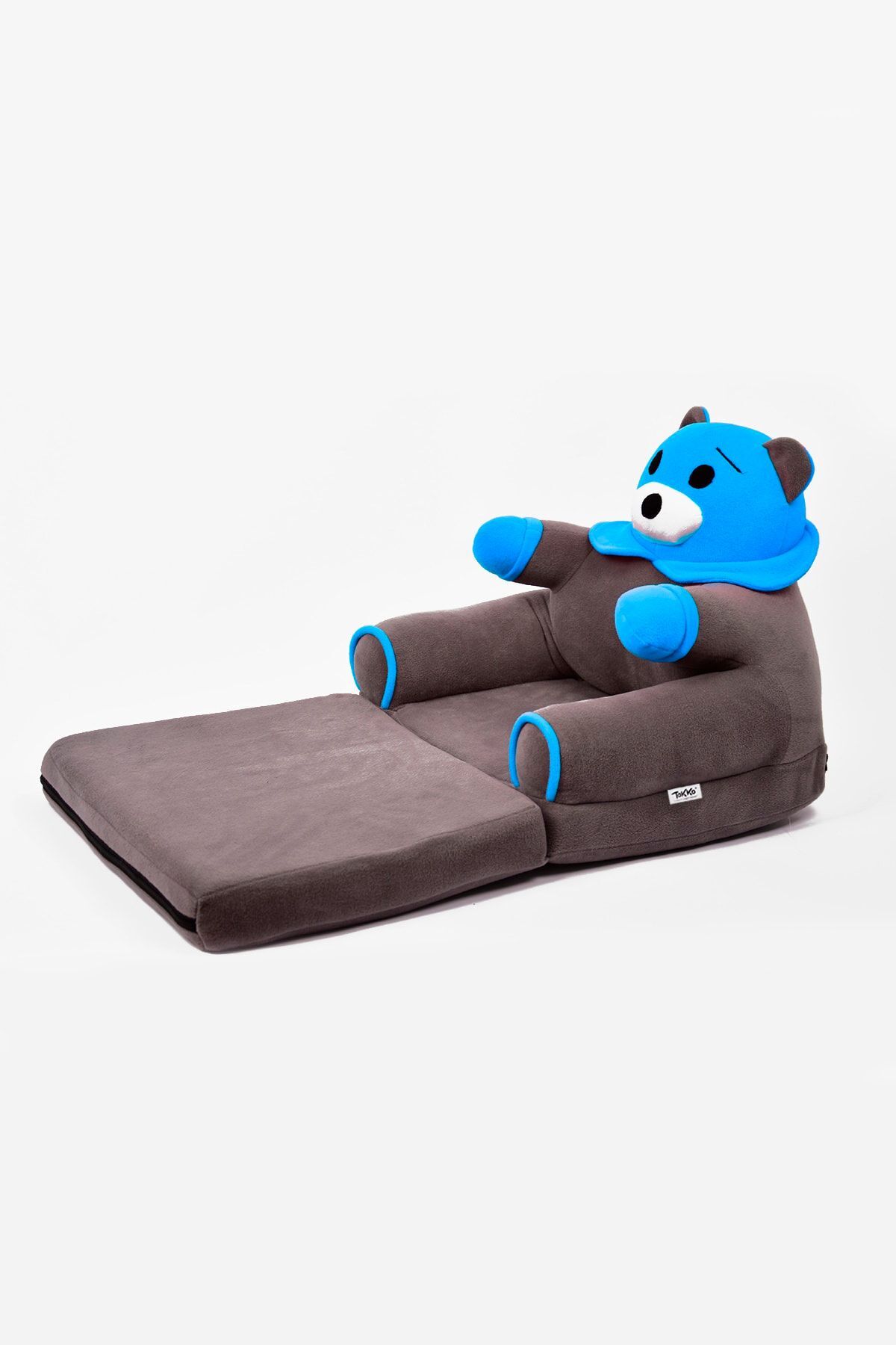 Siège d'enfant pliable en éponge antibactérienne portable - Panda, siège ours gris bleu