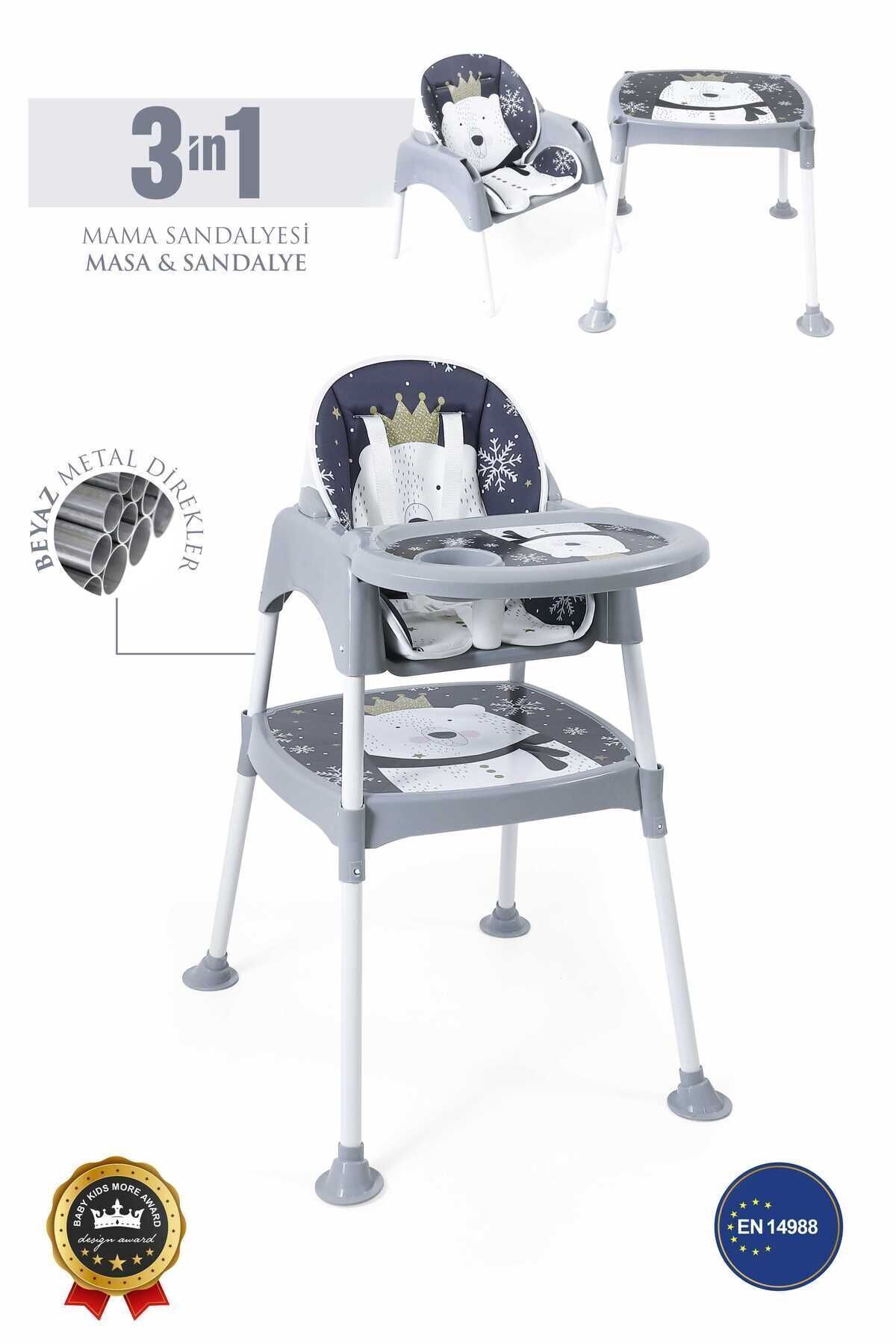 Bureau 3 en 1, Chaise Haute, Table, Chaise