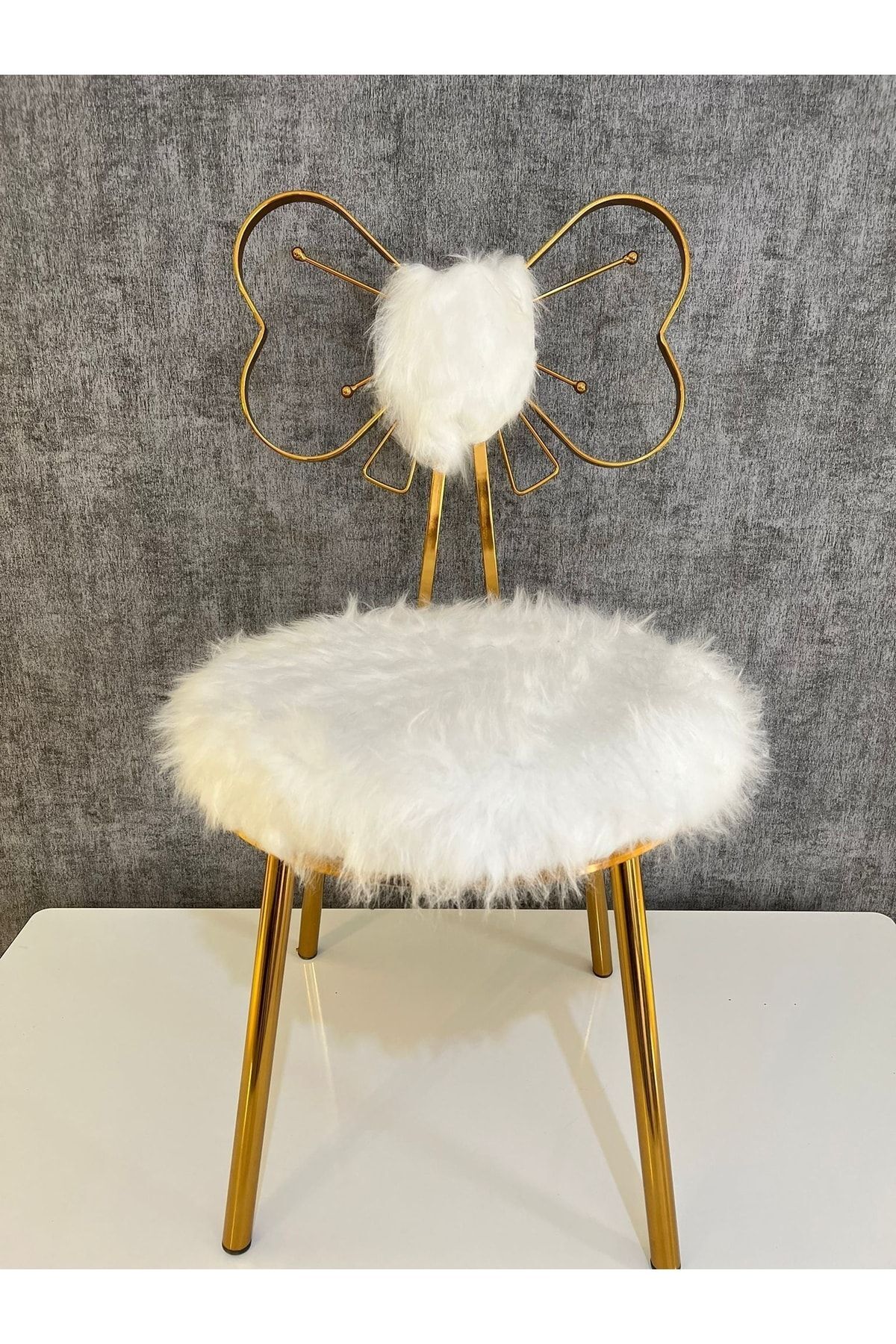Chaise Papillon Tekstil Ea Concept Chaise Princesse Chaise de Maquillage 2 Ans Blanche Classique
