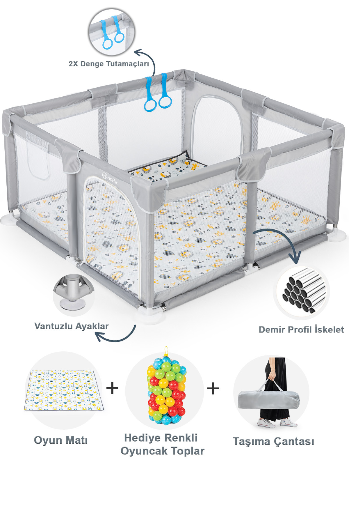 Aire de jeu Original Playard Plus sûre pour bébé et enfant, parc de jeu, tapis de jeu et balles