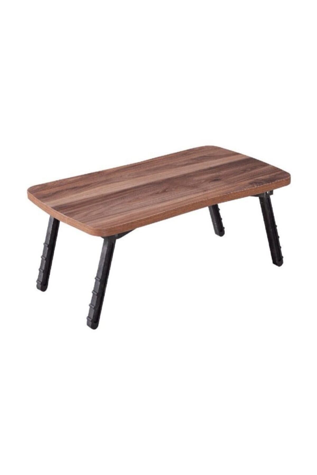 Table d'ordinateur portable, table de travail, table de petit-déjeuner, noyer