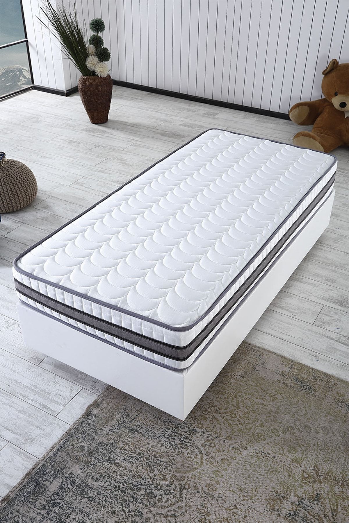 Matelas à ressorts orthopédique complet Nano, options de taille, utilisation double face ( cm)