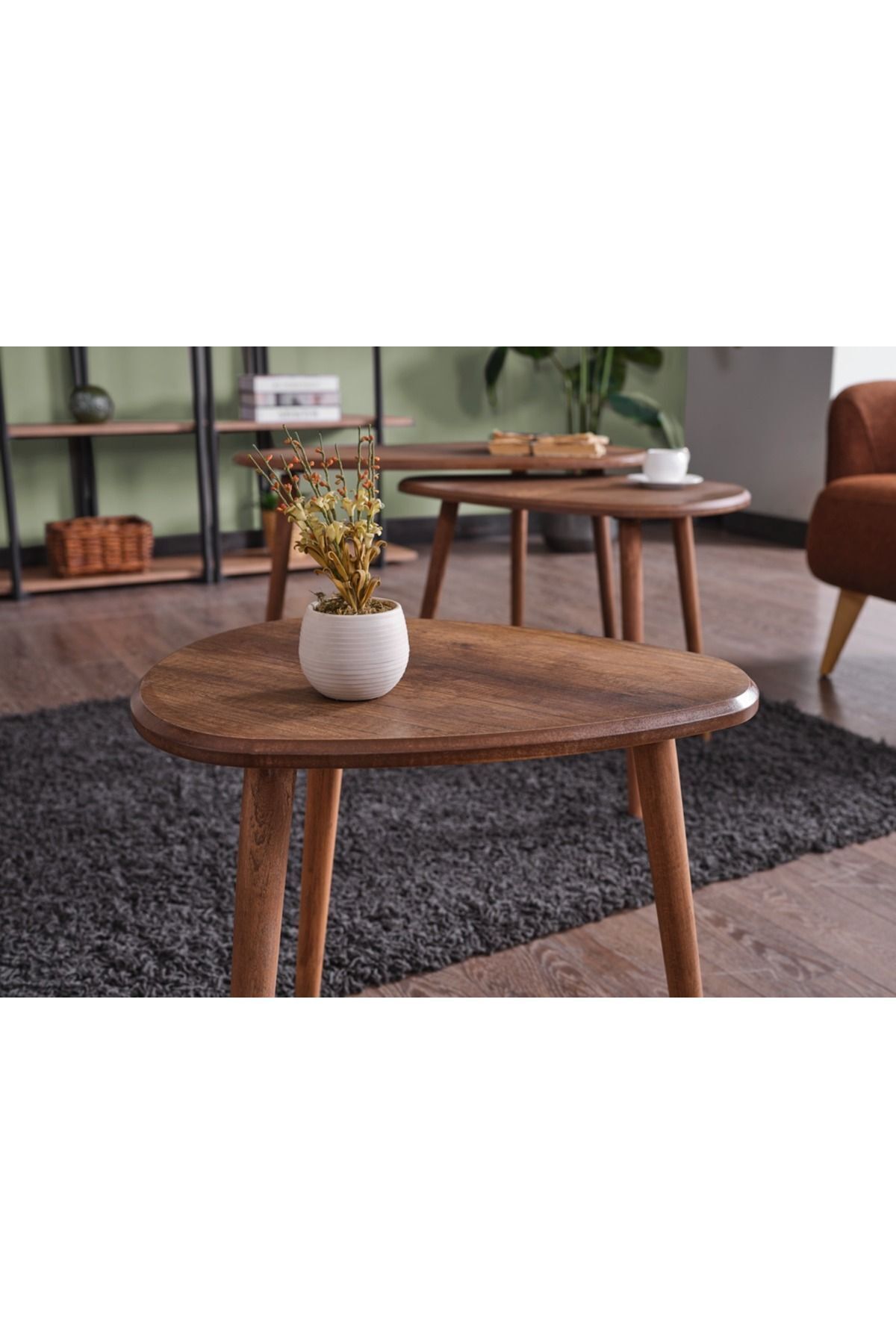 Mdf Alvin Zigon - Table basse moyenne 3 pièces