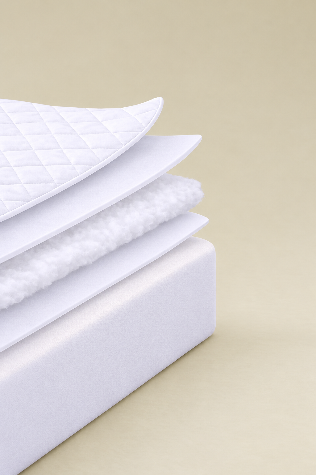 Adelya Classic Matelassé Protège-Matelas Imperméable avec Coins Élastiques pour Sommier Simple Double King Size